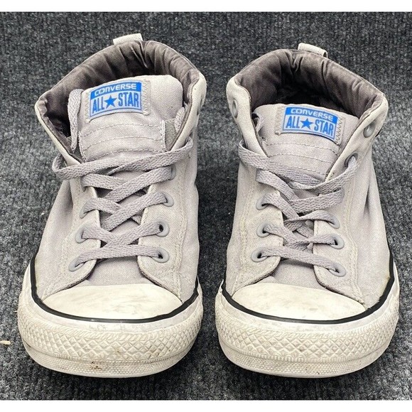 Converse All Star Men's Size 9 Grey Street Canvas Mid Top Sneaker 155742F - Picture 5 of 13